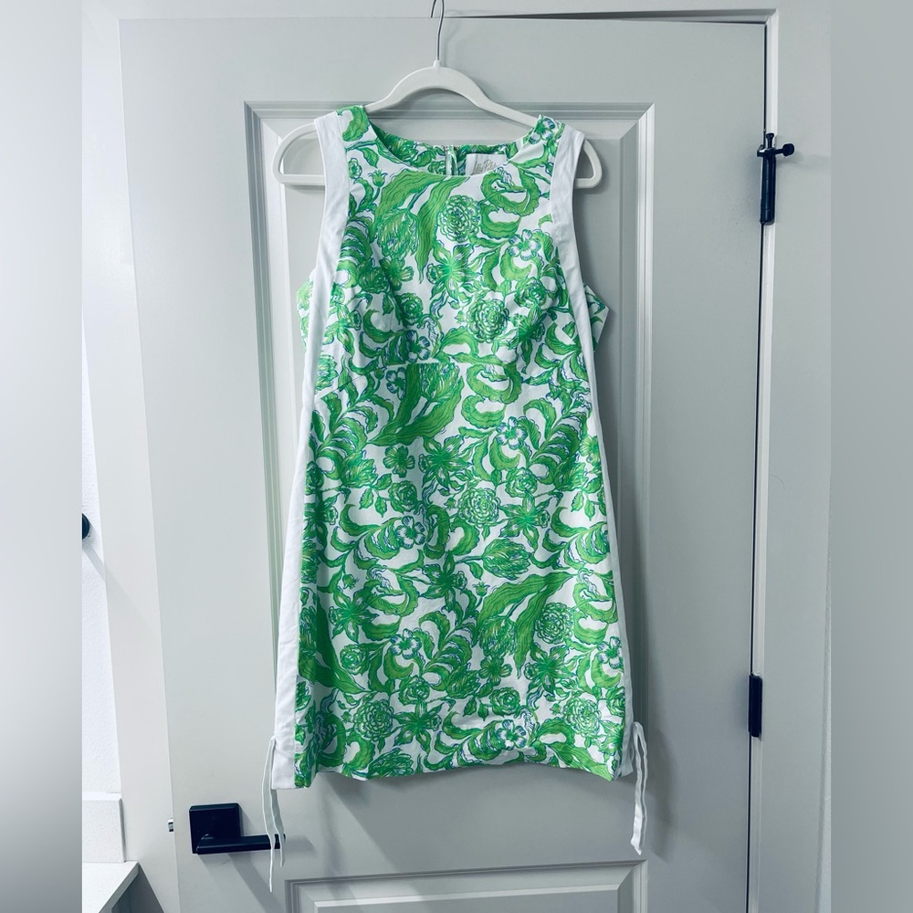 Lilly Pulitzer Beckler Stretch Shift Dress Size 12 - Picture 2 of 7